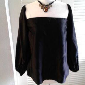 Elizabeth and James Cold Shoulder Black Top
